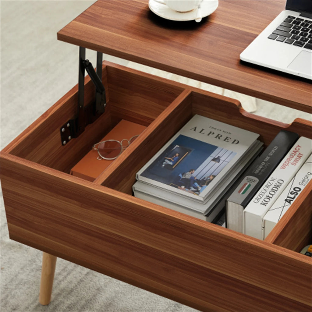 Black Solid Wood Lift Top Coffee Table A720892