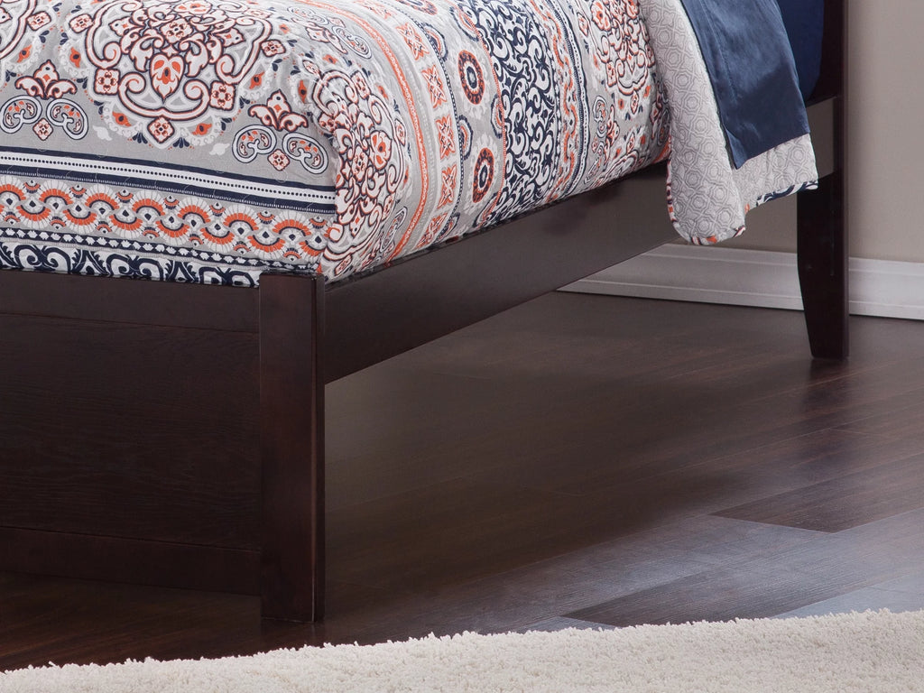 Queen Solid Wood Platform Bed with 2 Storage Drawers N79498