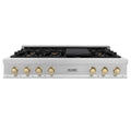 48 Porcelain Rangetop with 7 Gas Burners Stainless Steel H373730
