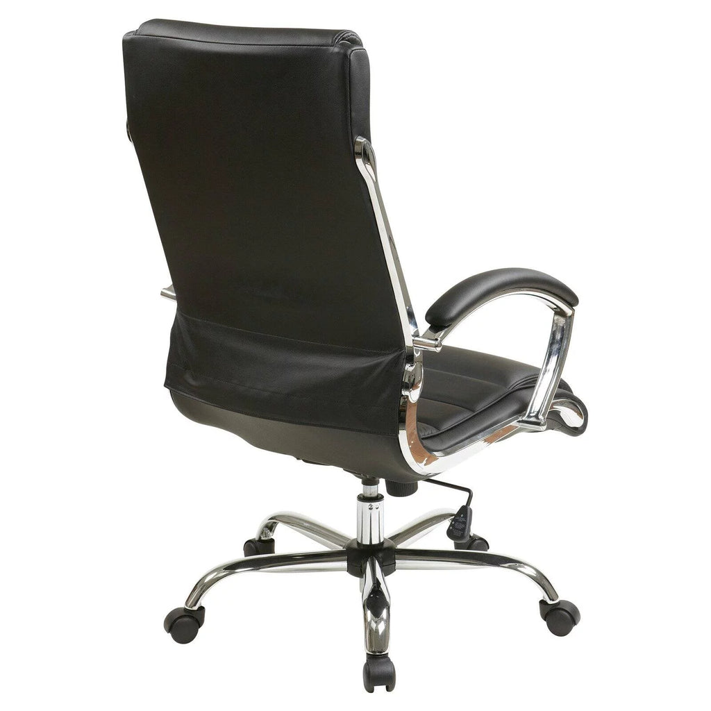 Cream Faux Leather Executive Chair G73499