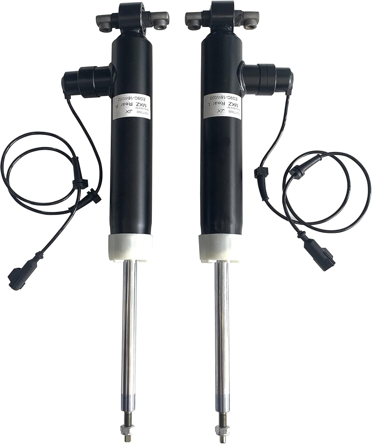 Pair Left & Right Rear Air Shocks Absorber and Struts Set with Electronic E109