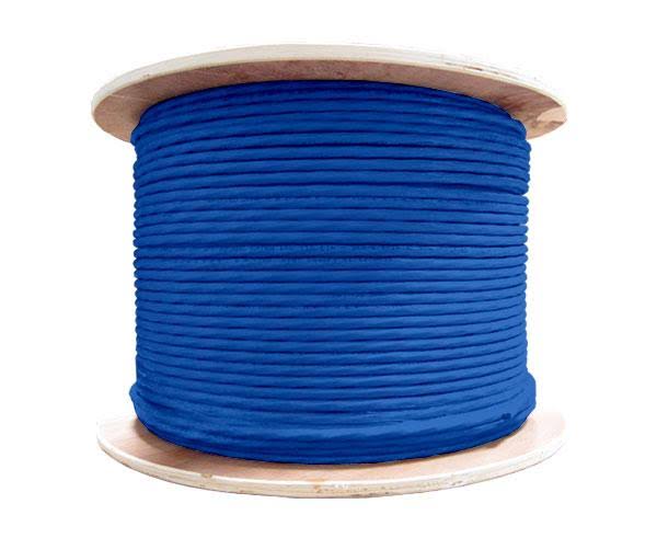 Cat6a Shielded Plenum CMP 23 AWG 1000ft Green Bulk Ethernet Cable Q824767