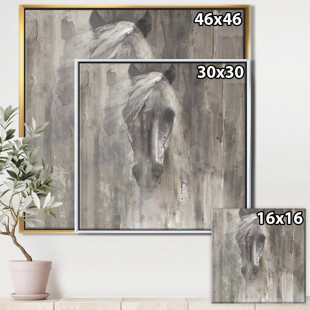 White Framed Canvas Y9544