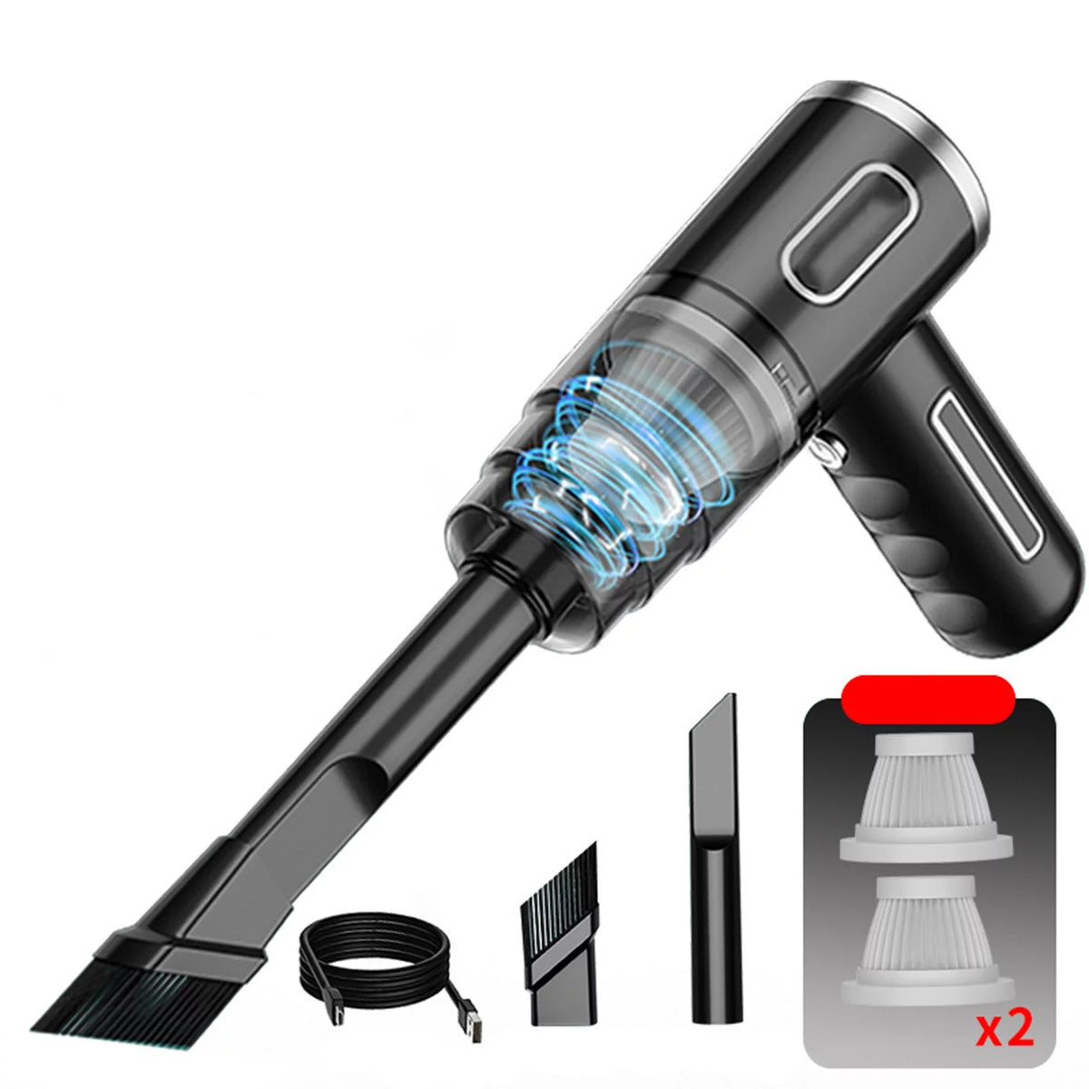 Portable Cordless Handheld Vacuum Cleaner 29000pa Green G11350