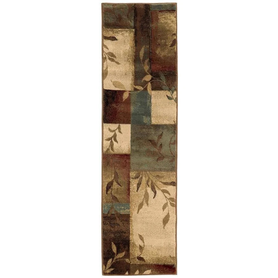 Brown Geometric Runner M726437