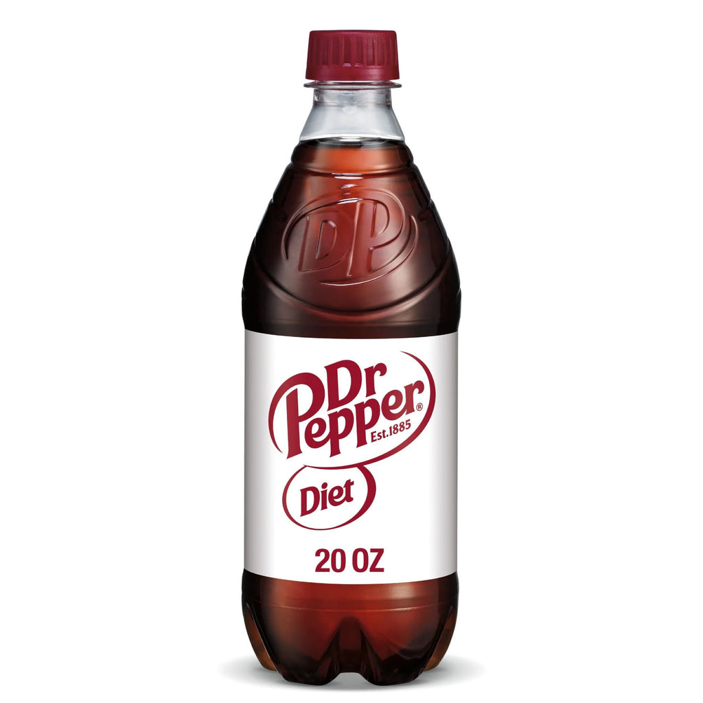 Diet Dr Pepper Soda 20oz Bottles, Quantity of 10 H5095