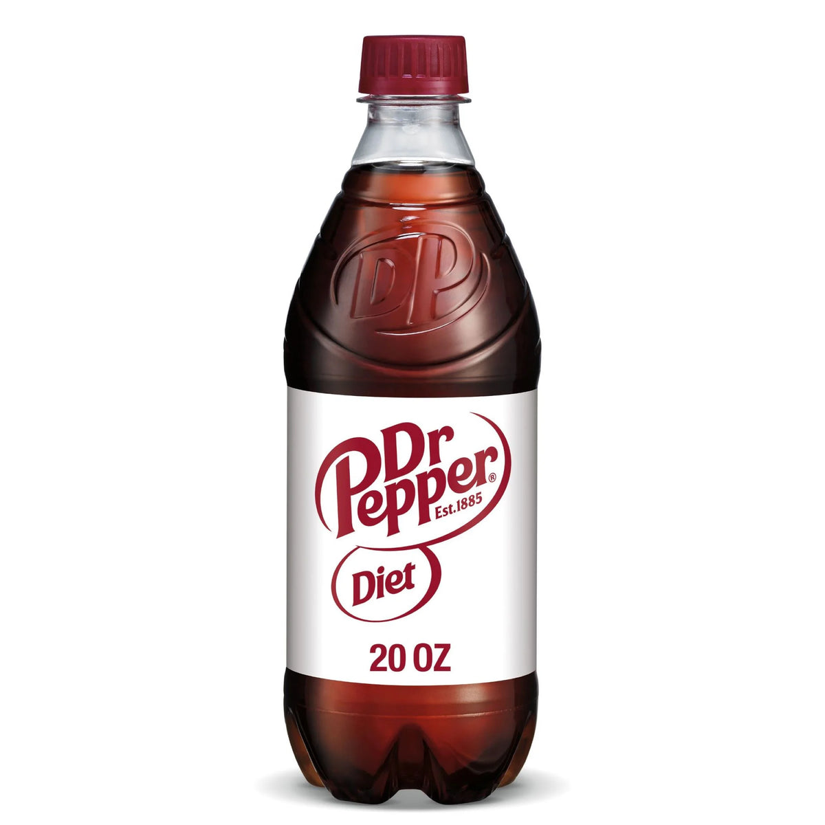 Diet Dr Pepper Soda 20oz Bottles, Quantity of 10 H5095