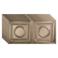 Brushed Nickel Glue Up Ceiling Tile 5 Pack P7549