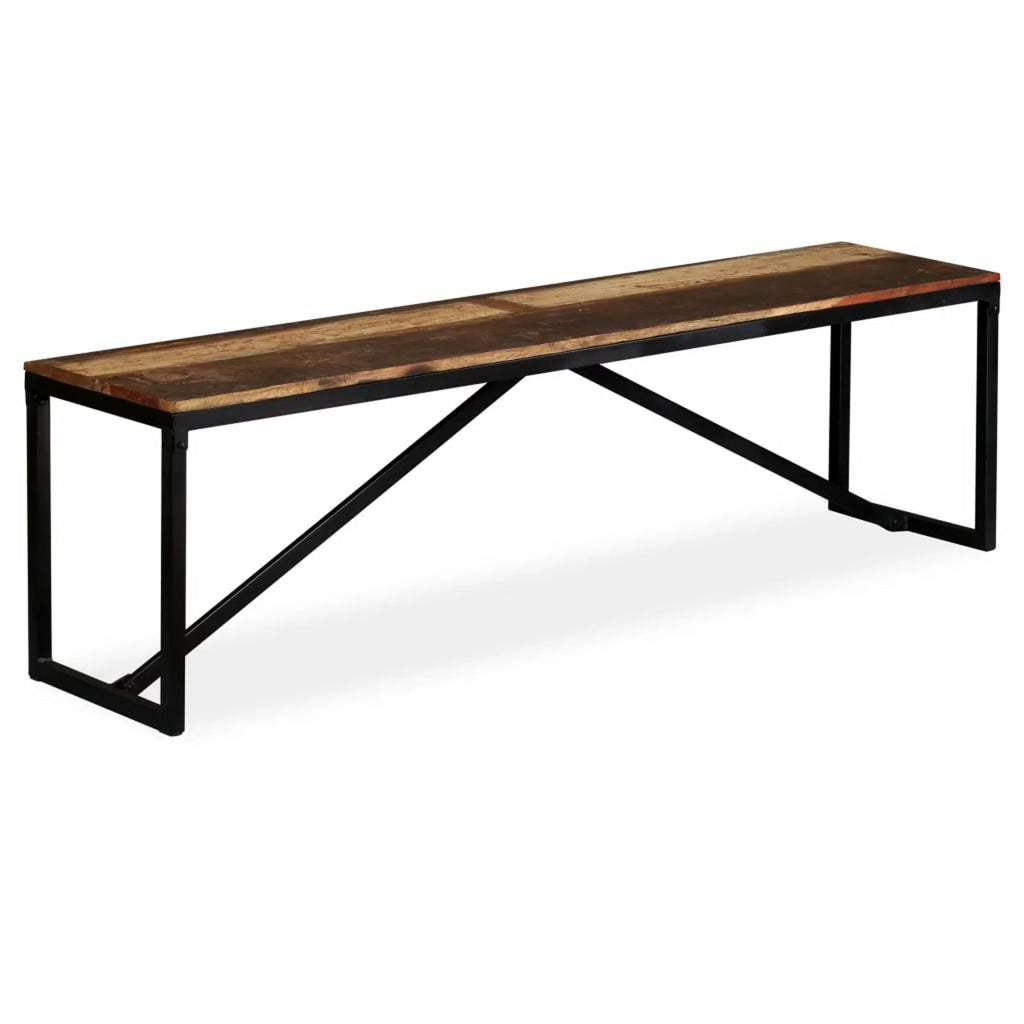 Solid Reclaimed Wood Bench J529891