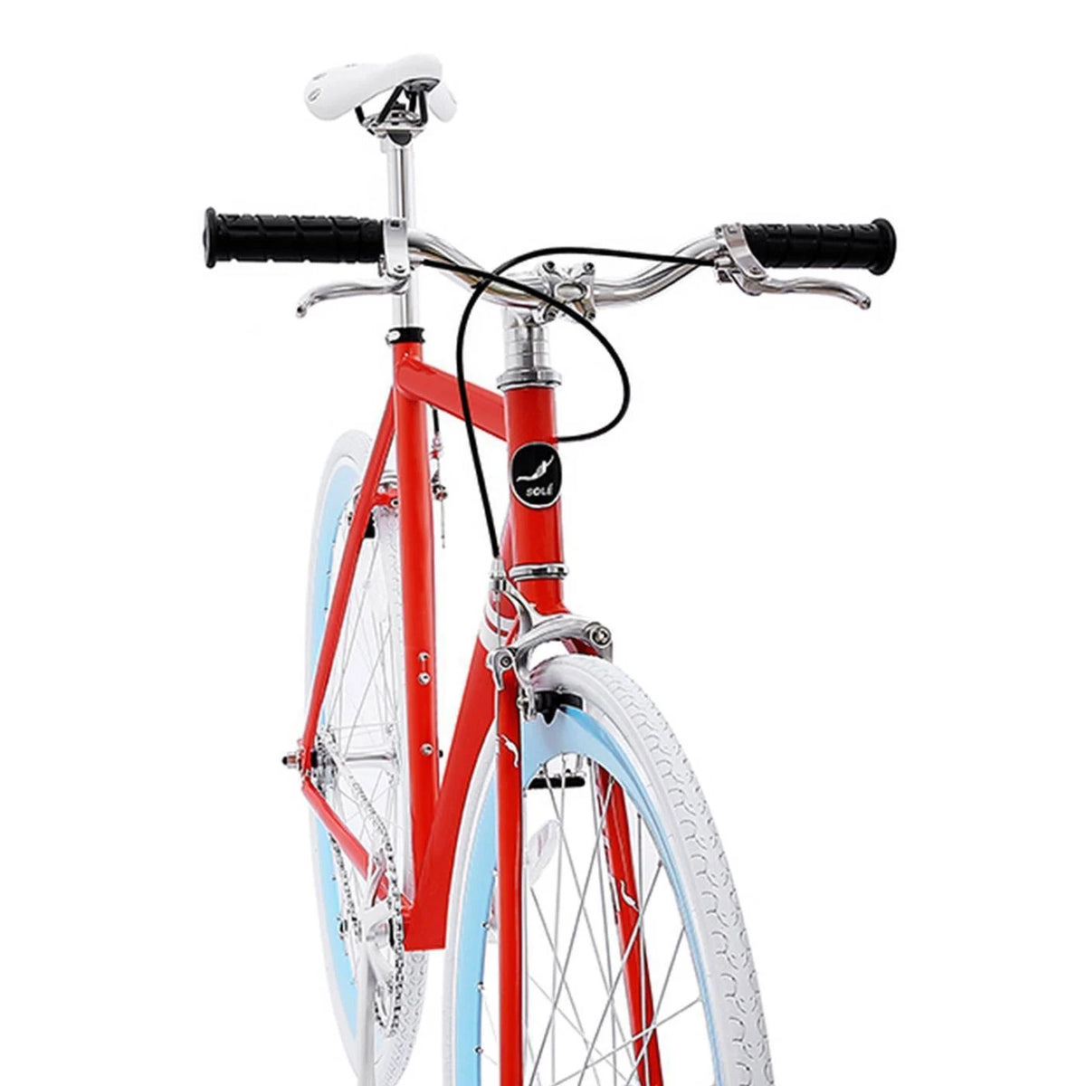 Red Single Speed Road Bike A695