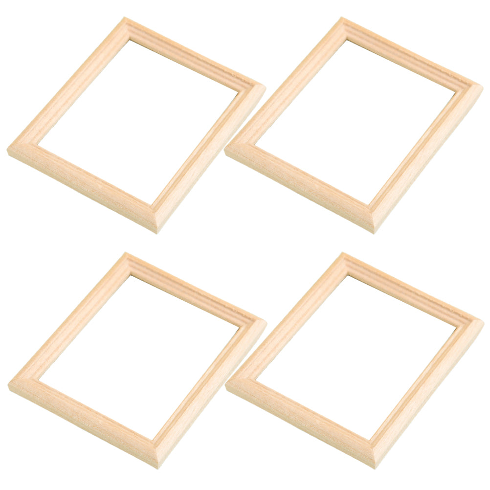 Wooden Miniature Photo Frames Dollhouse Decor J9487