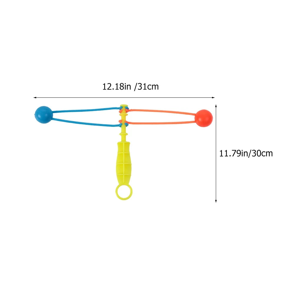 30 Pcs Plastic Hand Cranked Bumper Ball Toy Noisemakers D408