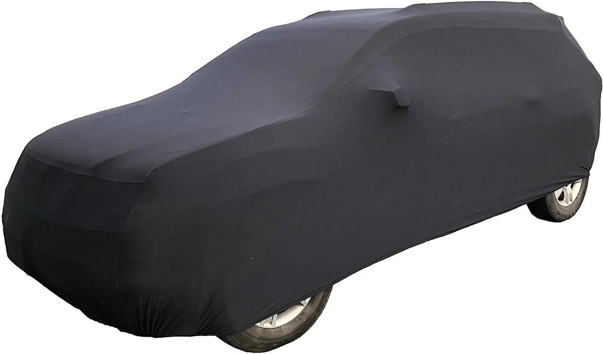 Black Satin Indoor SUV Car Cover with Storage Bag U5783