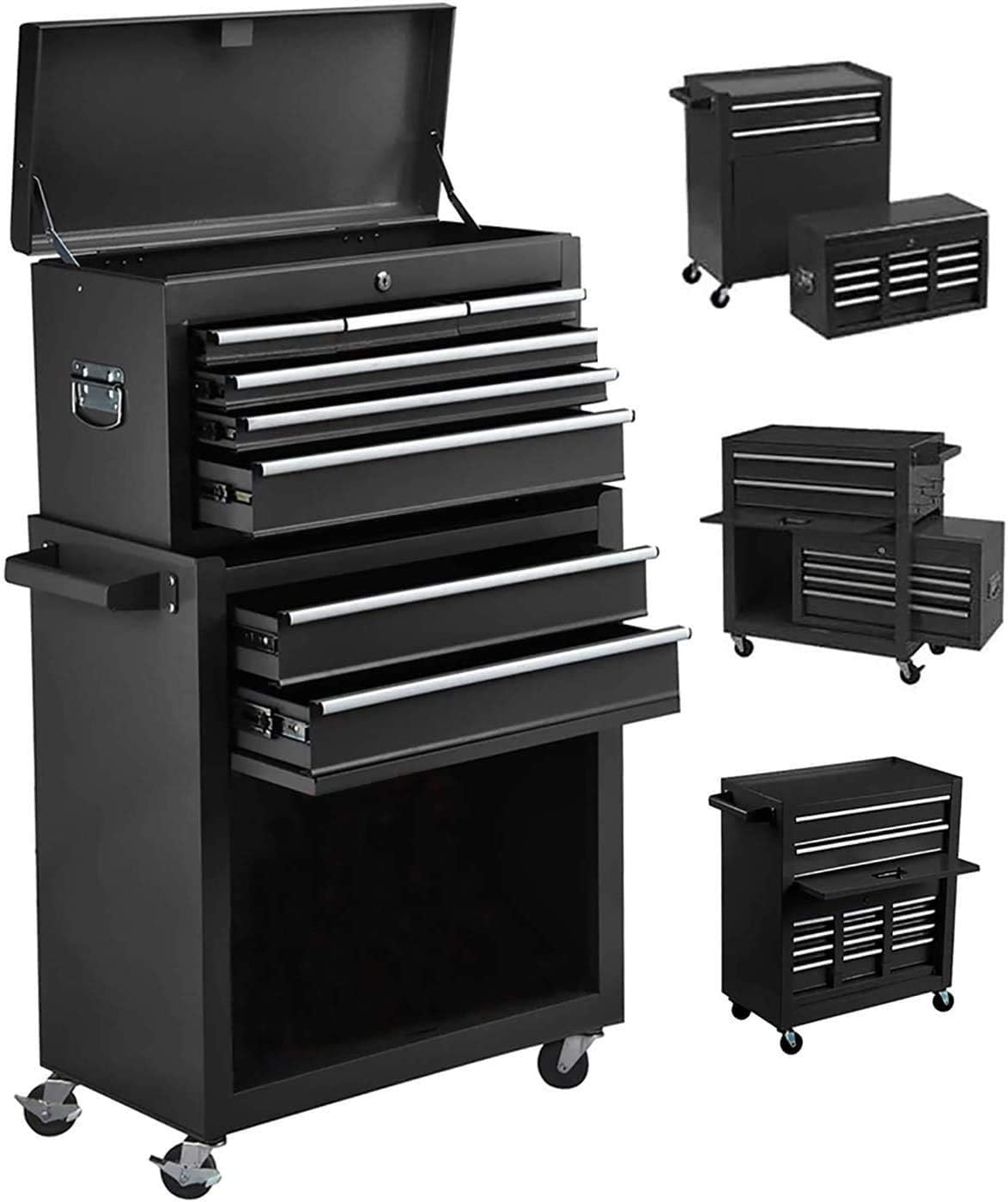 Orange 5 Drawer Rolling Tool Chest with Lock M9308