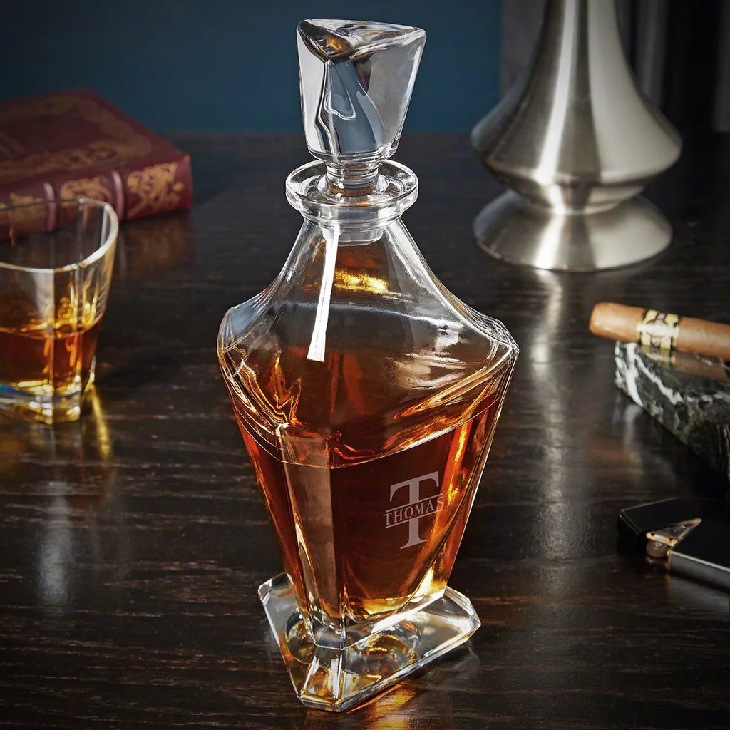 Engraved Whiskey Decanter P1692