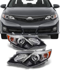 Black Projector Headlights Lamp Driver Left Passenger Right K364375