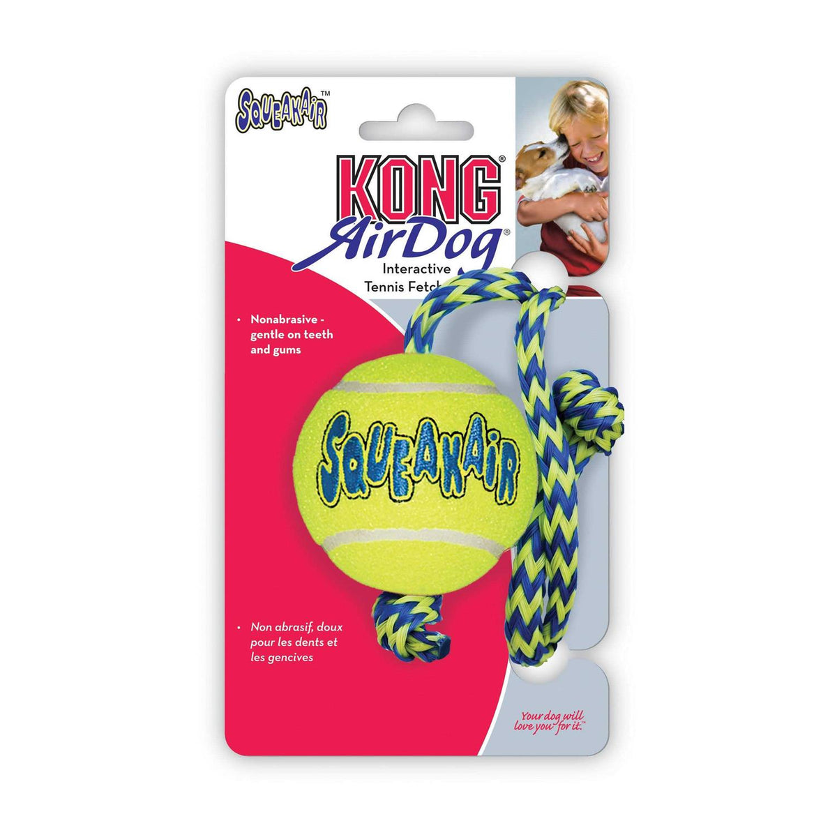 SqueakAir Ball with Rope X274190
