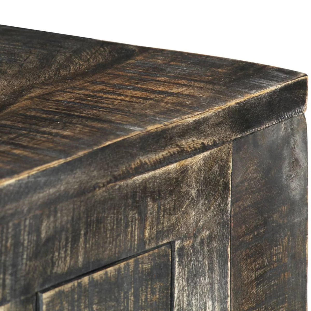 Black Solid Mango Wood Desk V701