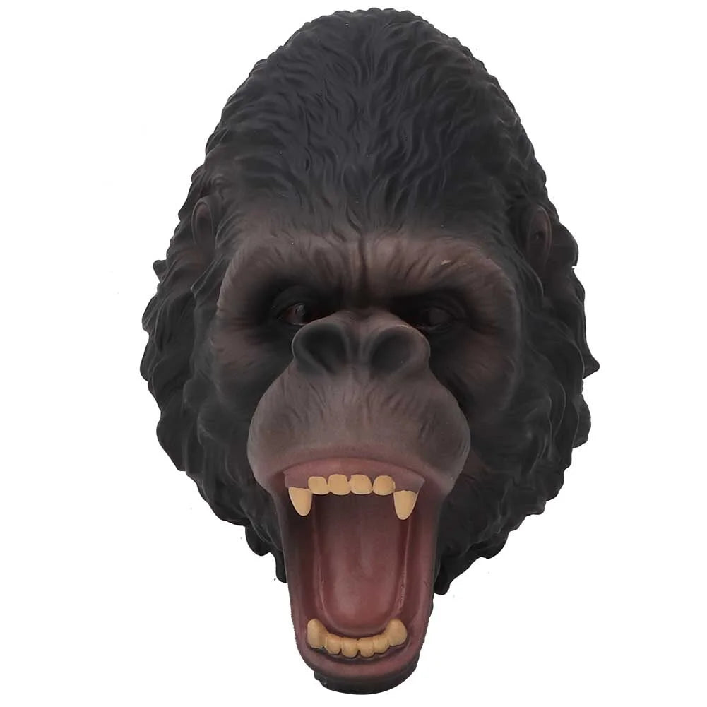 Realistic Plastic Orangutan Head Hand Toy M3610