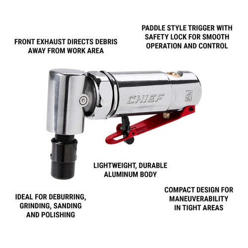 1/4 in. Mini Angle Air Die Grinder F35111