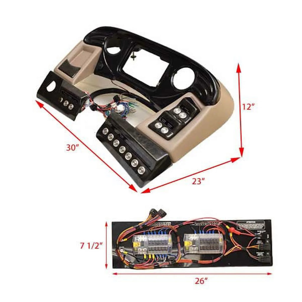 Beige Boat Console Dash Panel P6230