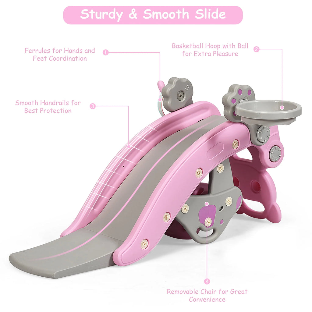 4-in-1 Kids Swing Slide Set E4145