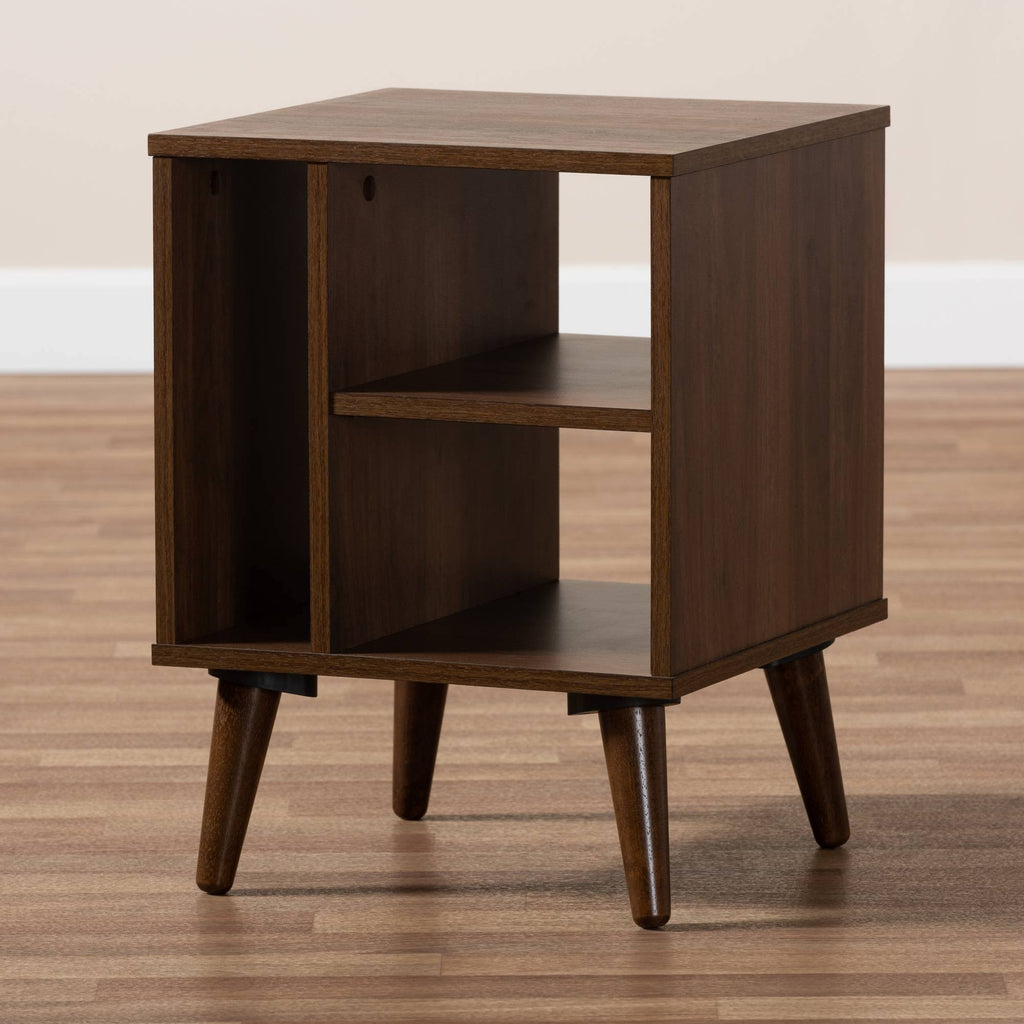 Walnut Wood End Table B389825