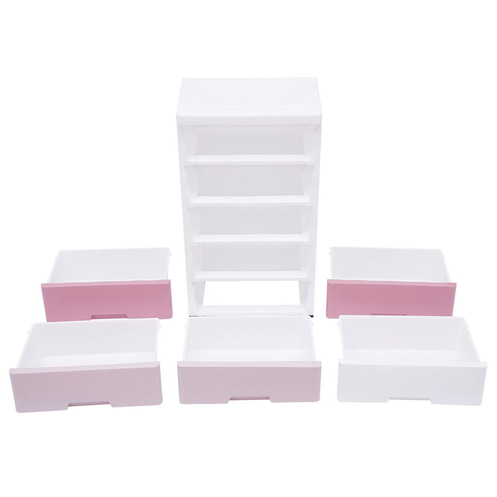 Plastic 5 Drawer Storage Cabinet H899956