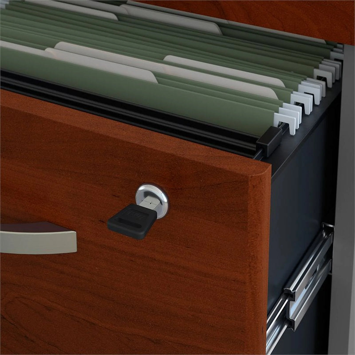 U-Shaped Desk with Mobile File Cabinet M123