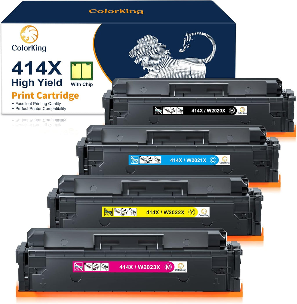 4-Pack High Yield Toner Cartridge for HP Printer J6662