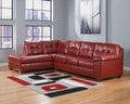 Red Left Arm Facing Sectional U524