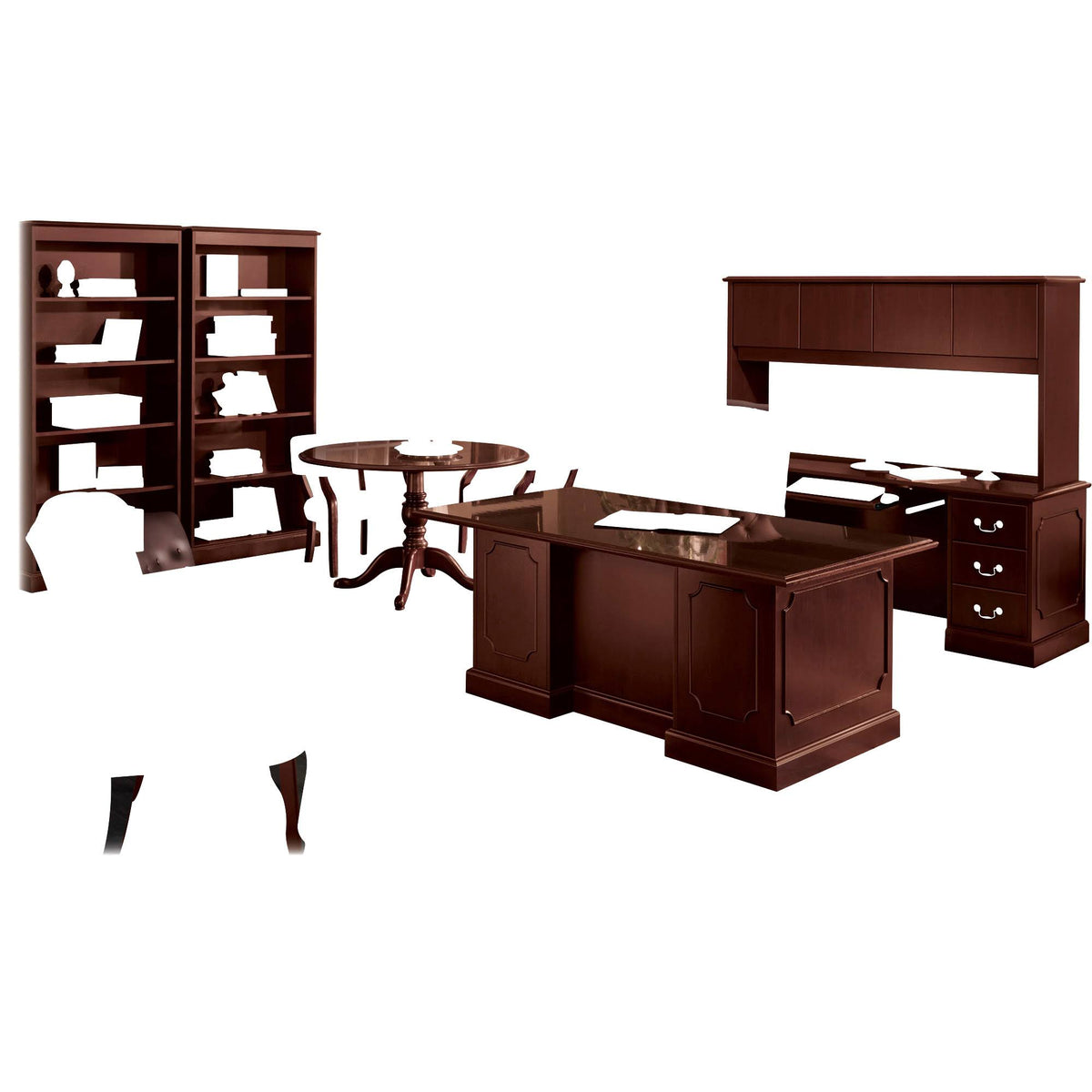 Mahogany Bookcase Hutch H616