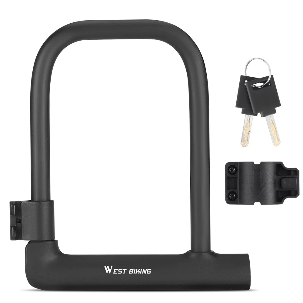 Heavy Duty U Lock with 2 Keys & Lock Holder G10966