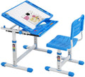 Height Adjustable Children's Study Desk Table Chair Set with Drawer A896073