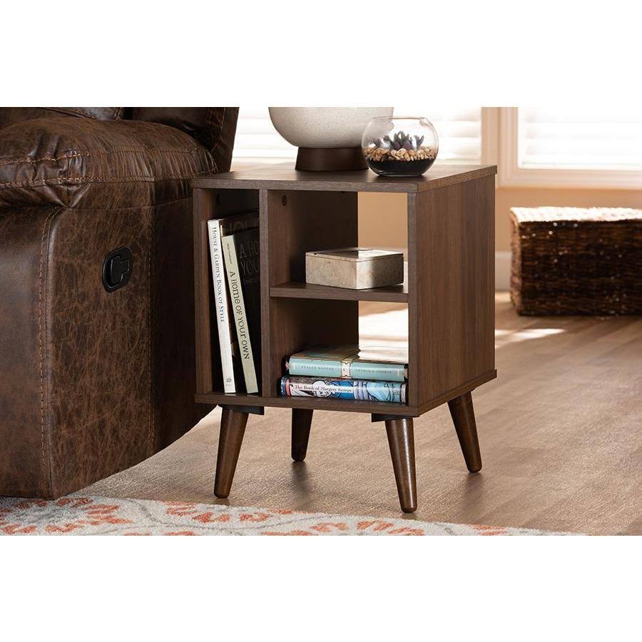 Walnut Wood End Table B389825