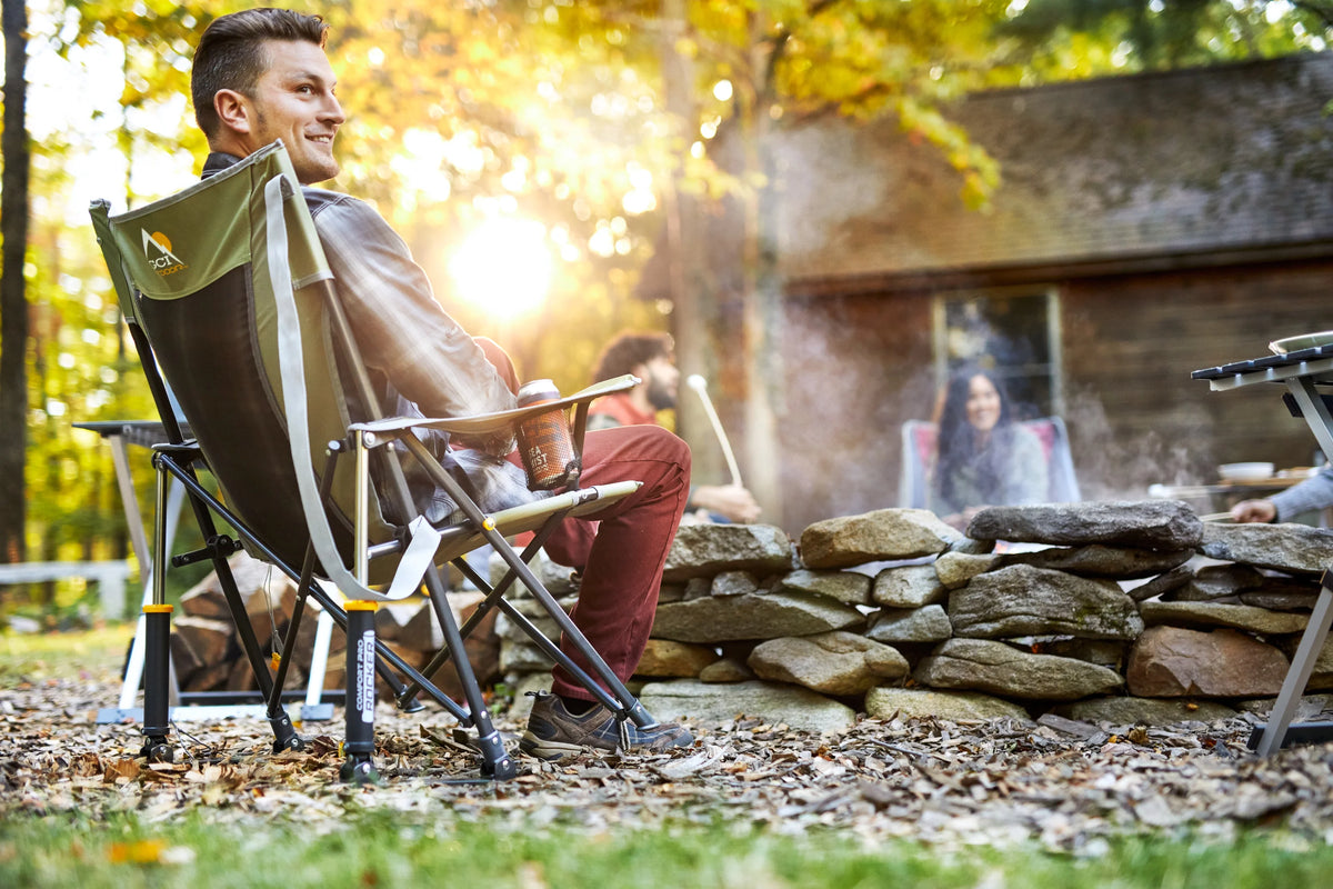 Loden Green Foldable Rocking Camp Chair E207