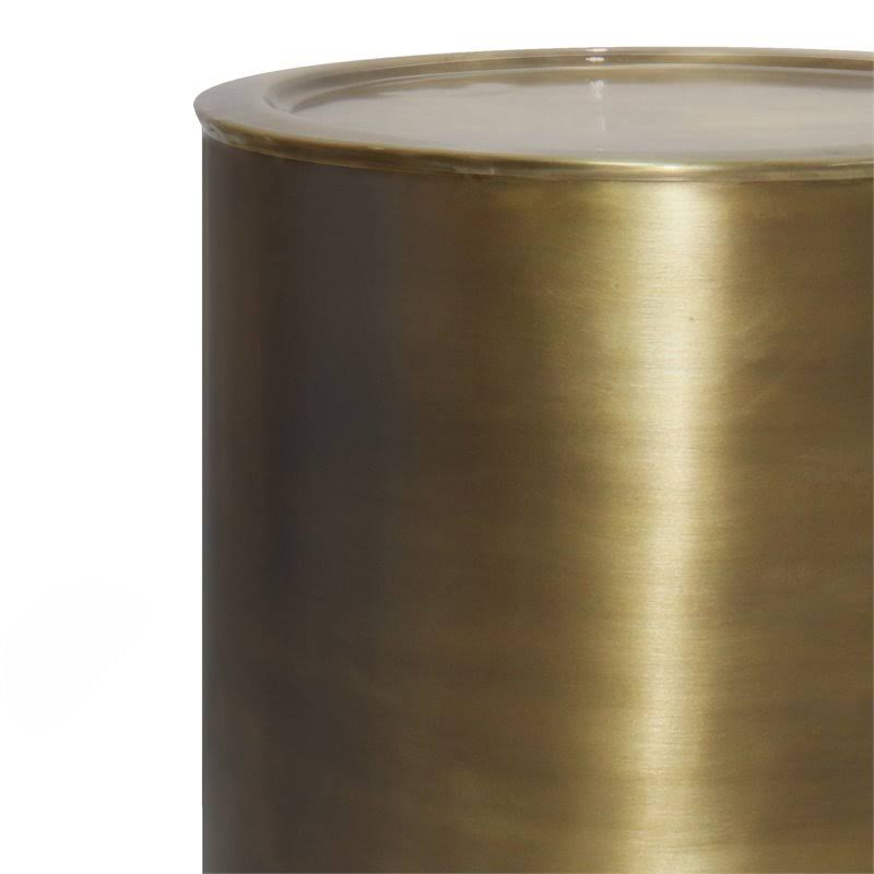 Antique Gold Metal Side Table T442