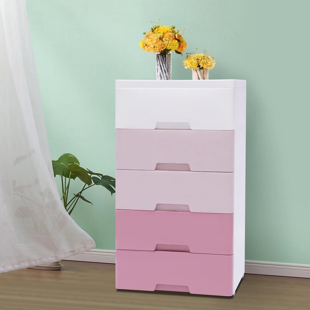 Plastic 5 Drawer Storage Cabinet H899956