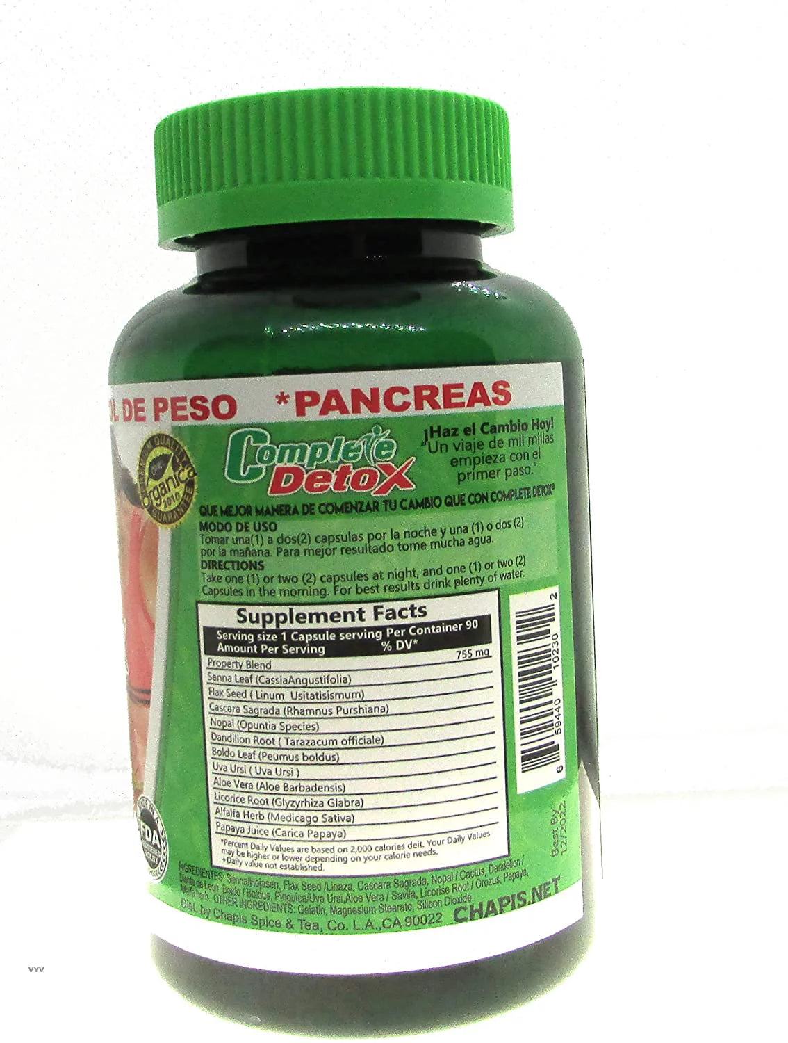 Organic Detox 90 Capsules K14919