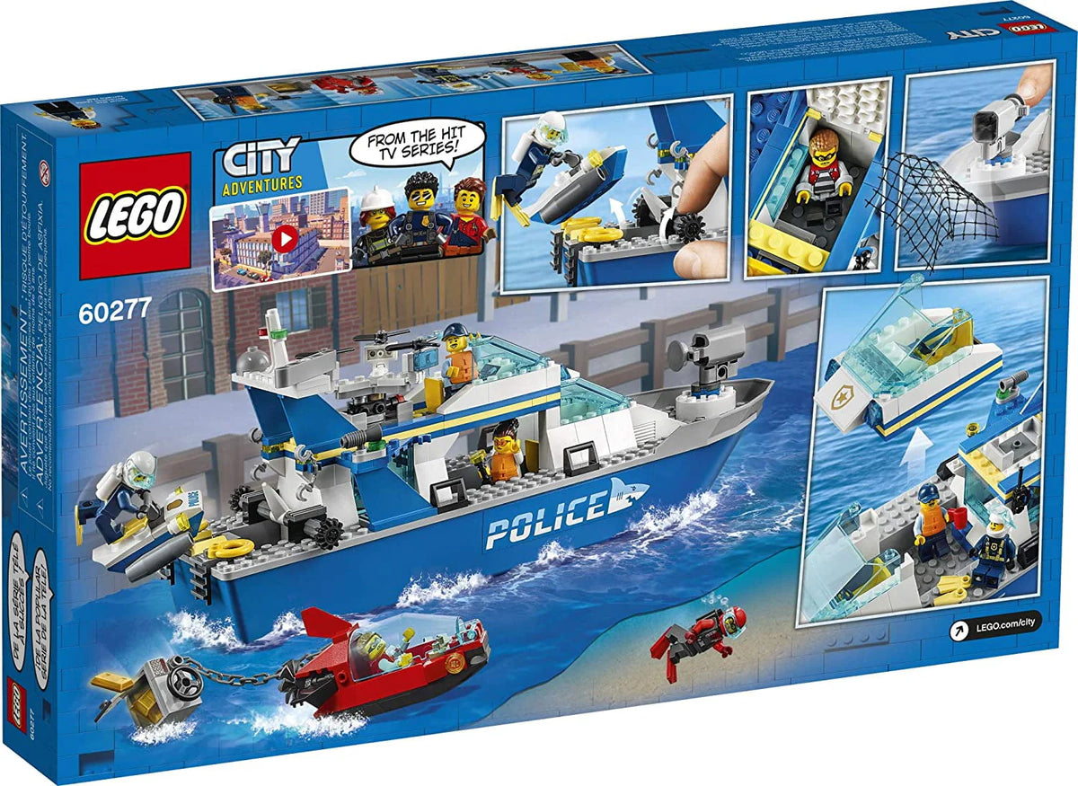 Police Patrol Boat Building Kit 276 Pieces K695058