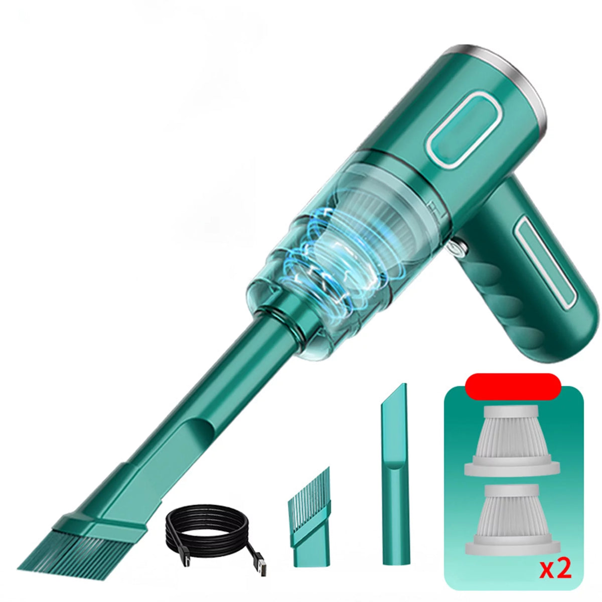 Portable Cordless Handheld Vacuum Cleaner 29000pa Green G11350