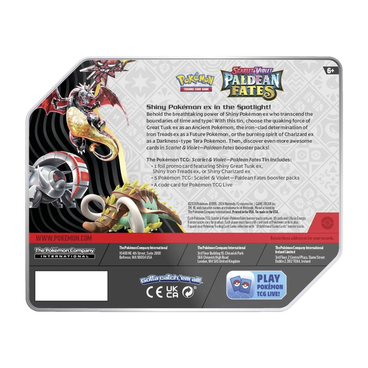 Pokemon TCG Tin N555