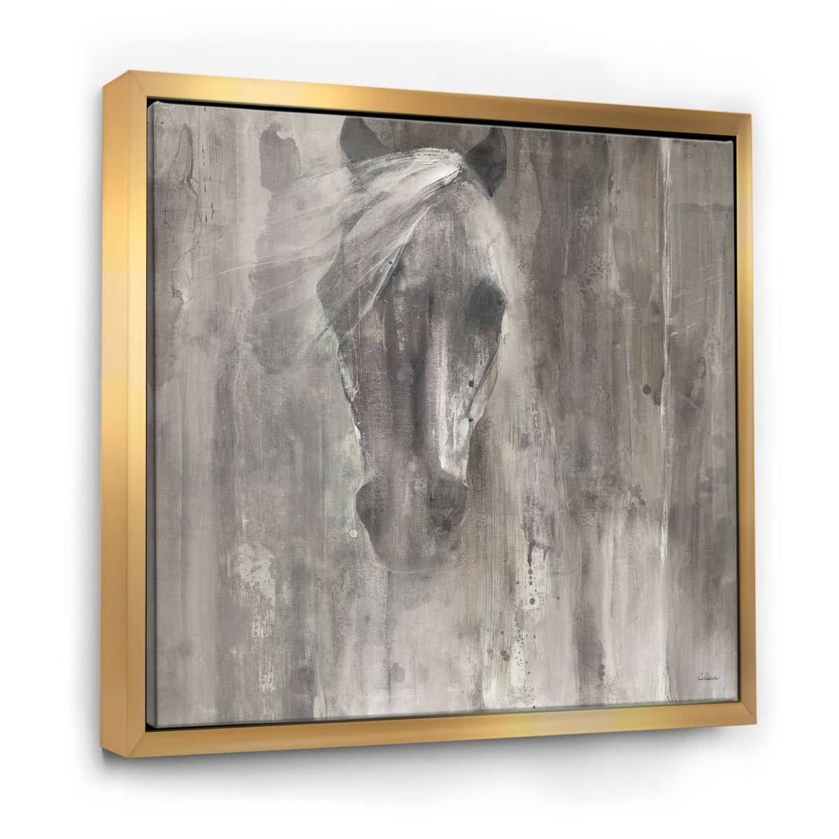 White Framed Canvas Y9544