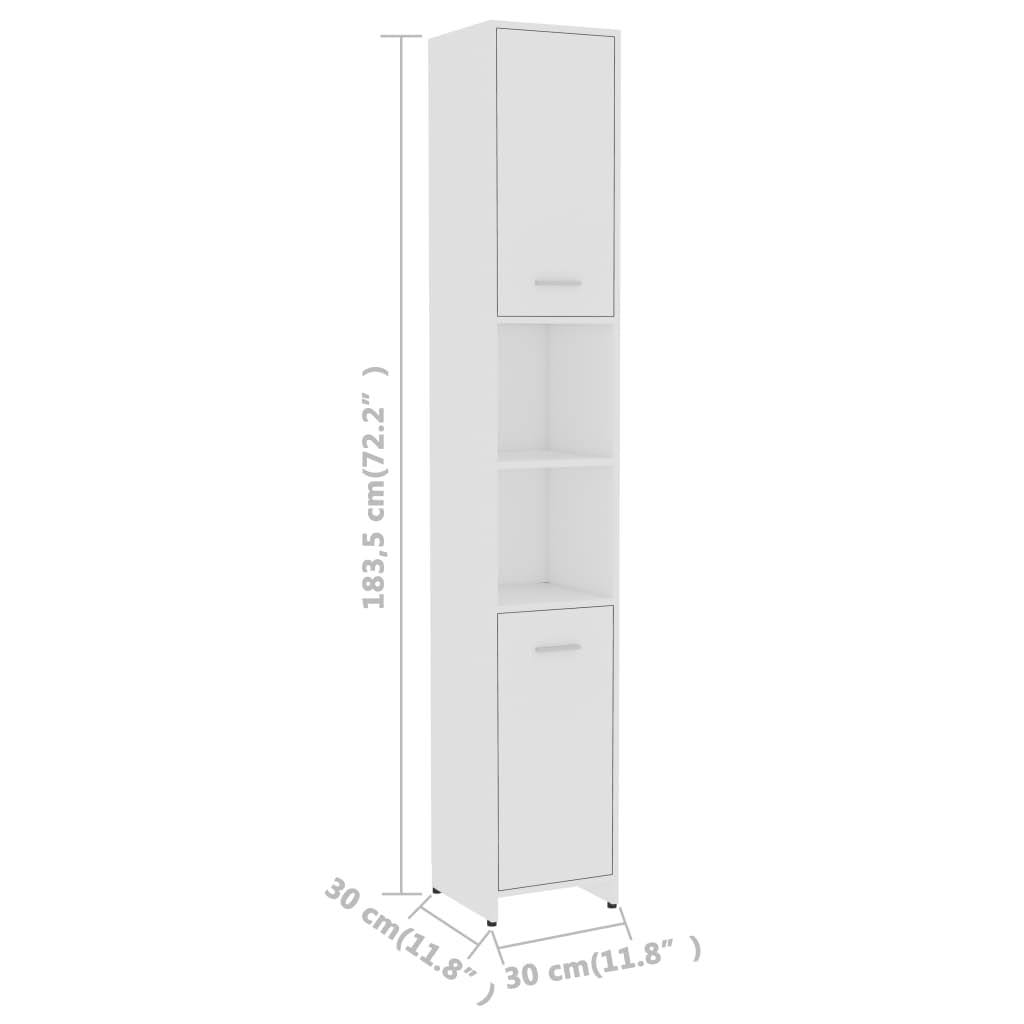 Gray Chipboard Bathroom Cabinet C252