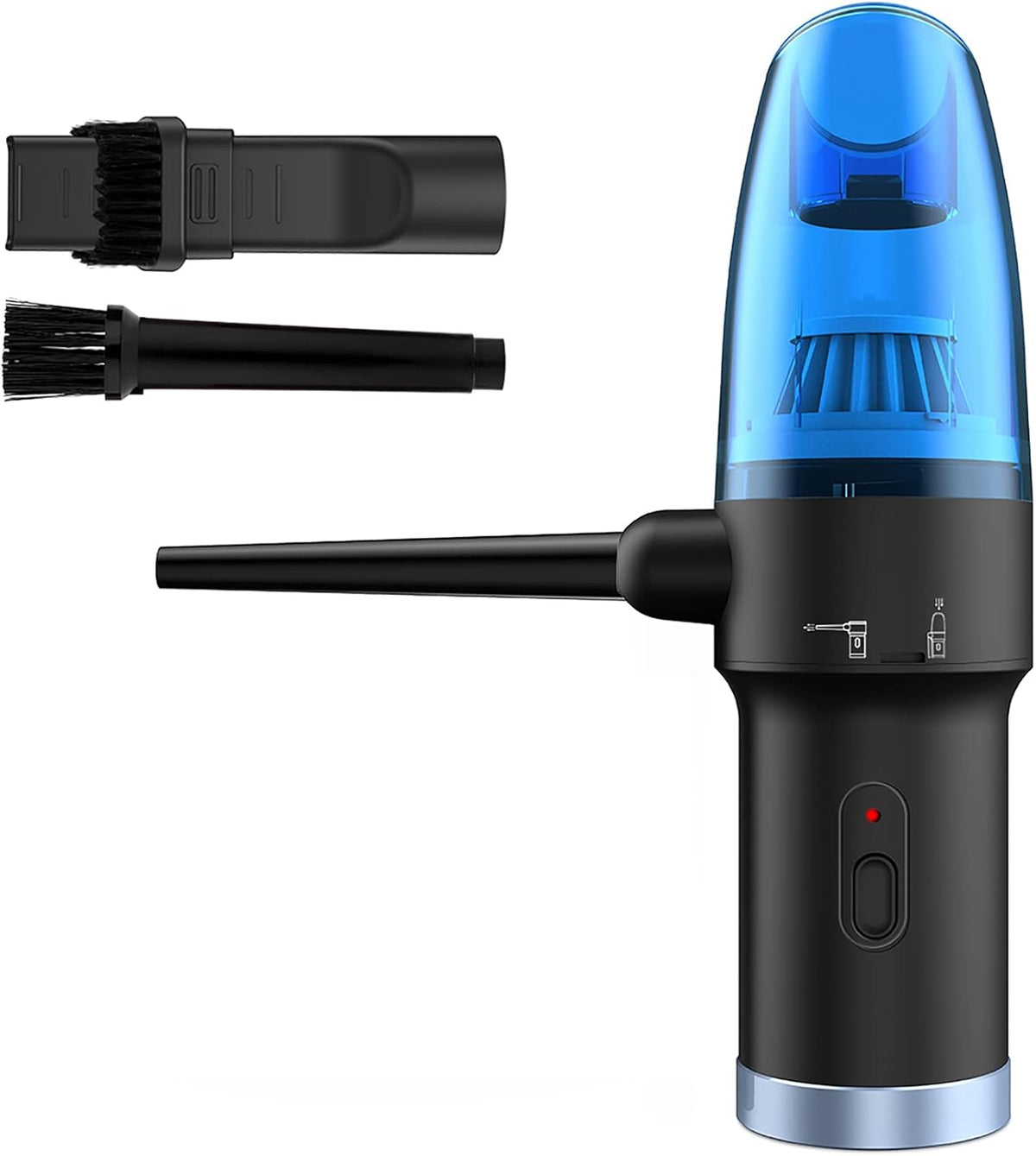 Blue Mini Cordless Vacuum Cleaner 2-in-1 Air Duster N635156