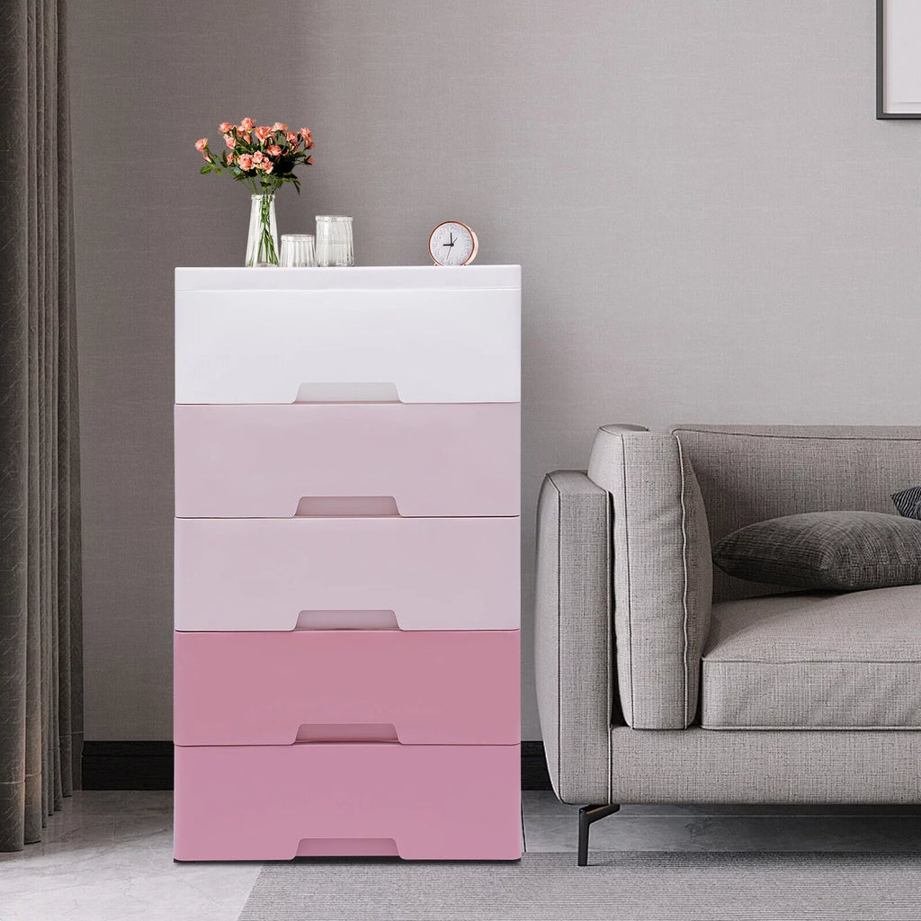 Plastic 5 Drawer Storage Cabinet H899956