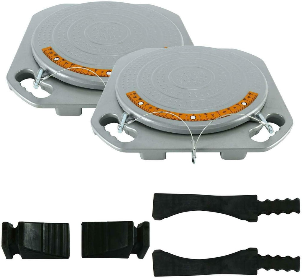 Pair Wheel Alignment Turntable Turn Plates with Transition Bridge and Thrust Block K7753