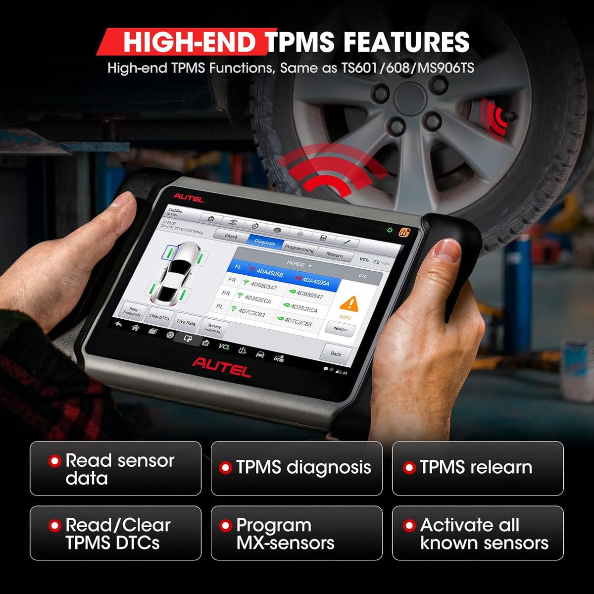 Autel MaxiPRO MP808TS Diagnostic Scanner with TPMS Programming Tool Y905494