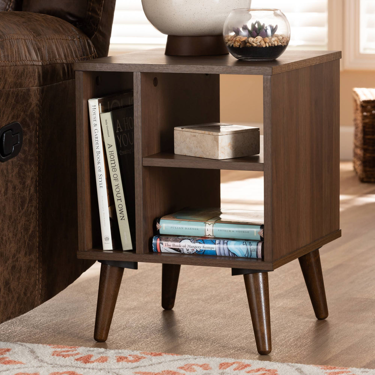 Walnut Wood End Table B389825