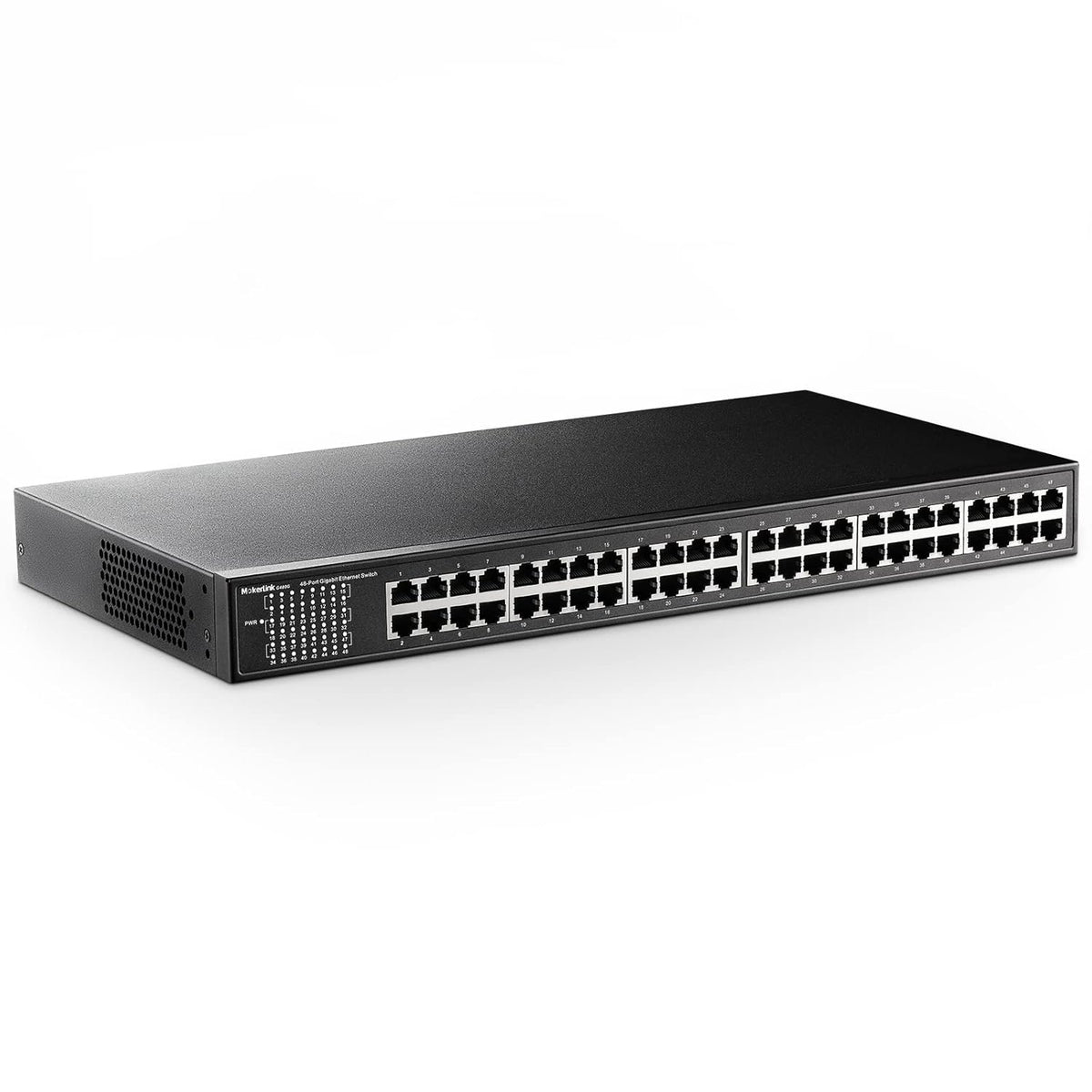 24 Port PoE Switch with 2 Gigabit Uplink Ethernet Port, 400W, Rackmount Unmanaged PoE+ H490370